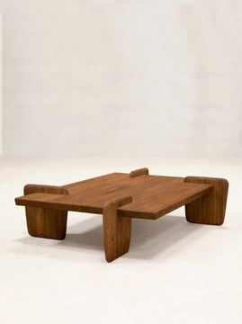 X + L 01 - Low rectangular teak coffee table by Phantom Hands - view 3